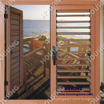 Aluminum Casement Shutter Windows with Handles